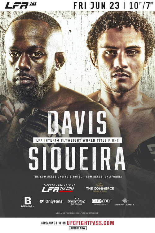 Movie poster for LFA 161: Davis vs. Siqueira (2023)