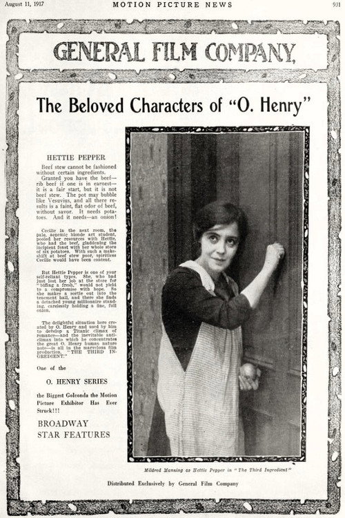 Movie poster for The Third Ingredient (1917)