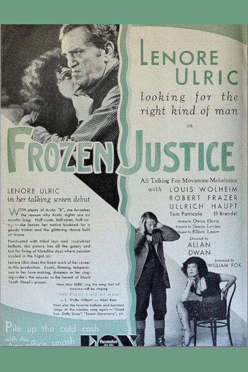Movie poster for Frozen Justice (1929)