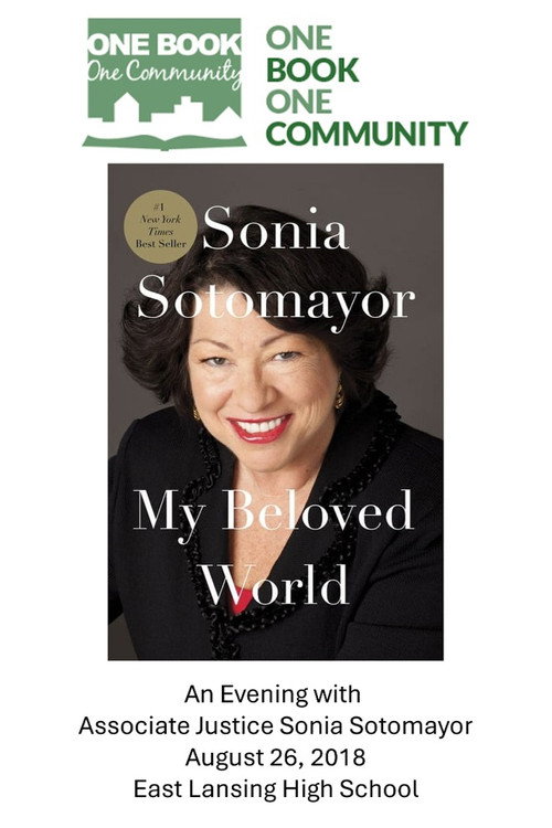 Movie poster for My Beloved World - An Evening with Associate Justice Sonia Sotomayor (2018)
