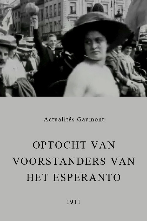 Movie poster for Procession of Supporters of Esperanto (1911)