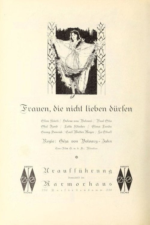 Movie poster for Frauen, die nicht lieben dürfen (1925)