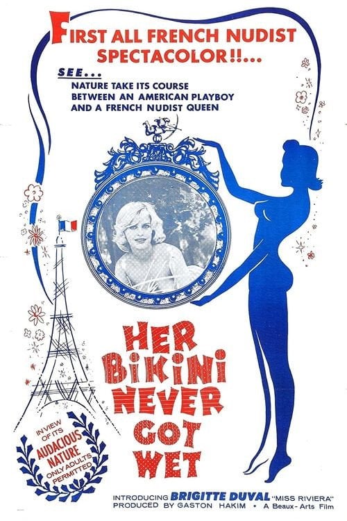 Movie poster for Her Bikini Never Got Wet (1962)