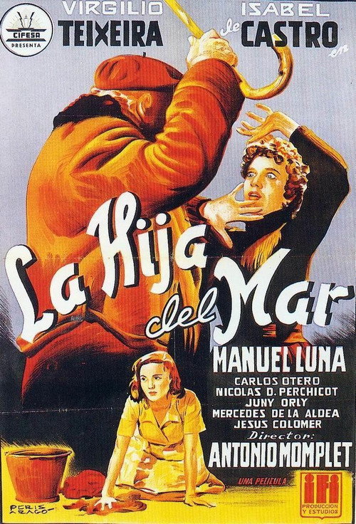 Movie poster for La hija del mar (1953)