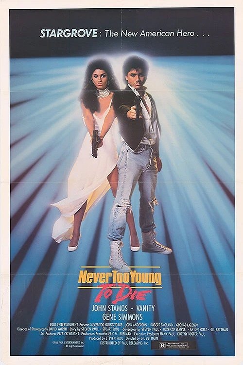 Movie poster for Never Too Young to Die (1986)