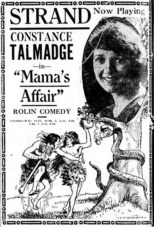 Movie poster for Mama's Affair (1921)