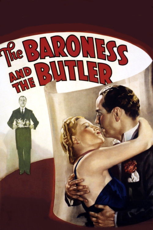 Movie poster for The Baroness and the Butler (1938)