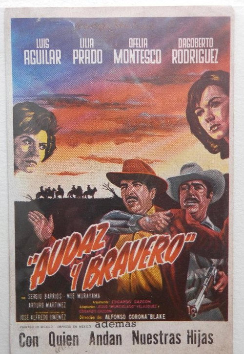 Movie poster for Audaz y bravero (1965)