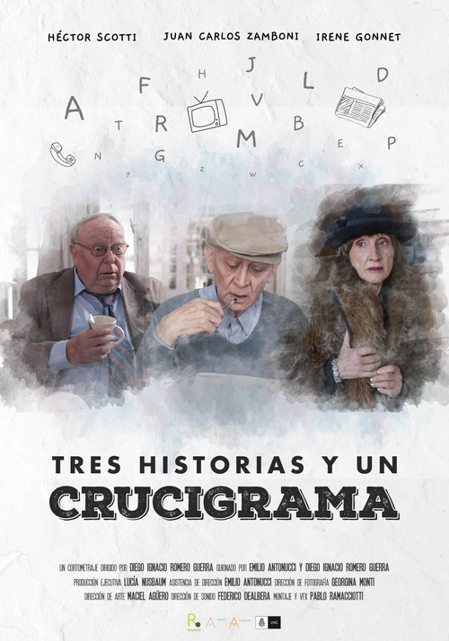 Movie poster for Three stories and a crossword (2019)