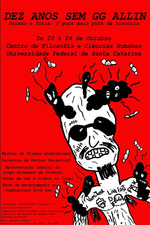 Movie poster for Ten Years Without GG Allin (2010)