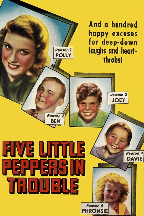Movie poster for Five Little Peppers in Trouble (1940)