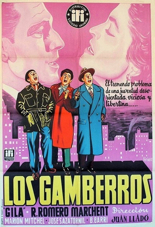 Movie poster for Los gamberros (1954)