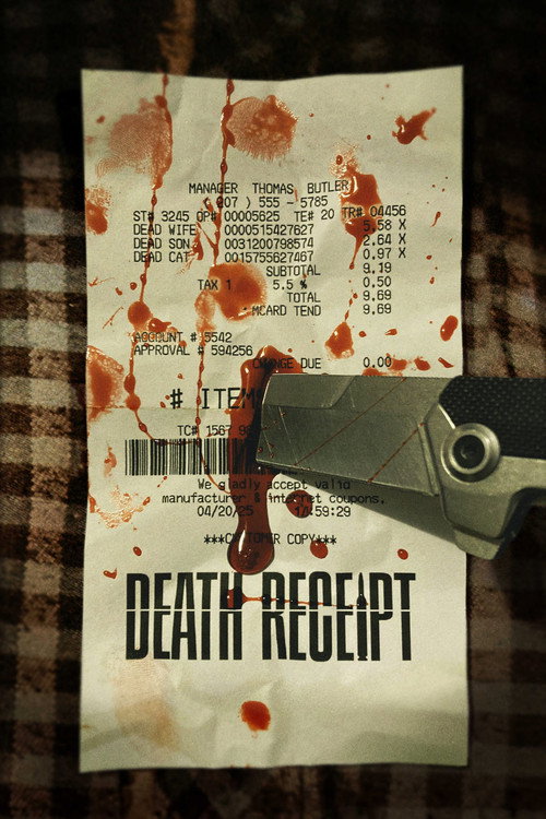 Movie poster for Death Receipt