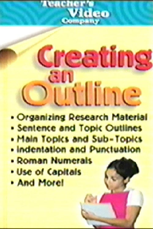 Movie poster for Creating An Outline (1990)