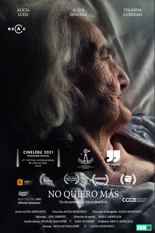 Movie poster for NO QUIERO MÁS (2021)