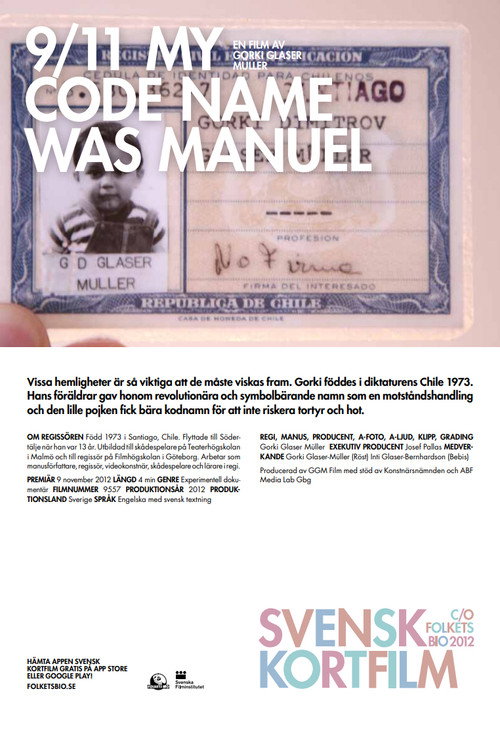 Movie poster for 9/11 My Code Name Was Manuel (2012)