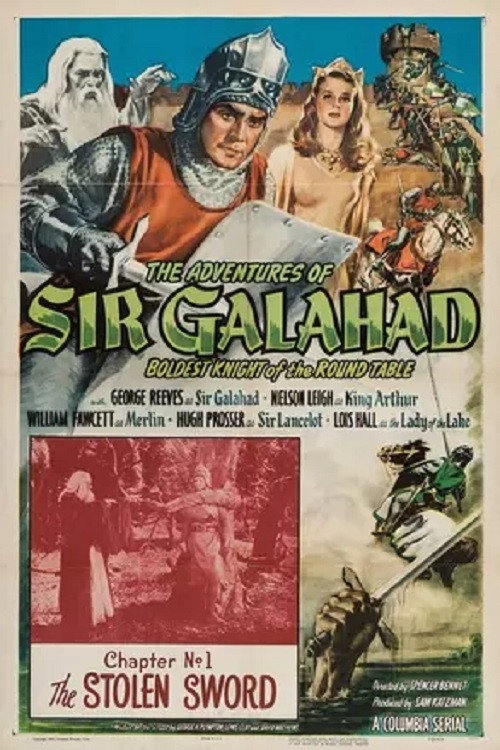 Movie poster for The Adventures of Sir Galahad (1949)