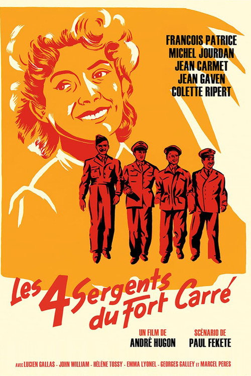 Movie poster for Les Quatre Sergents du Fort Carré (1952)