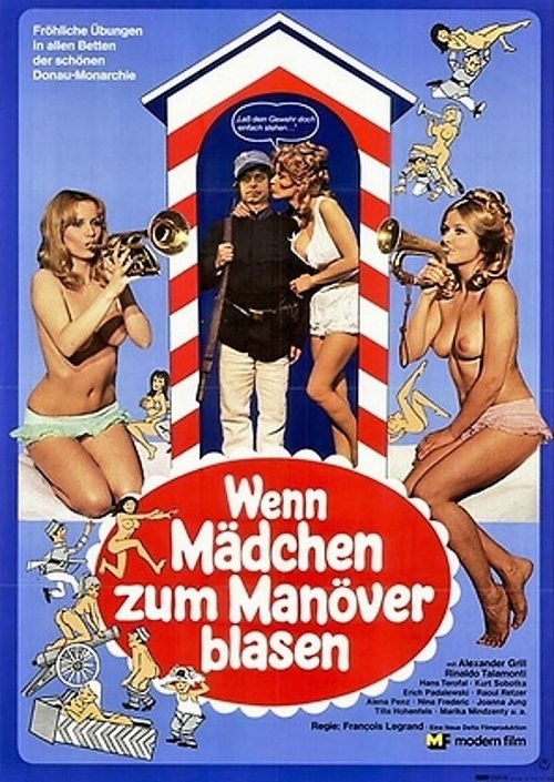 Movie poster for When Girls Trumpet for Manoeuvres (1975)