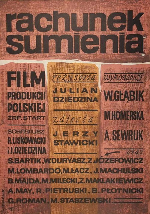 Movie poster for Rachunek sumienia (1964)