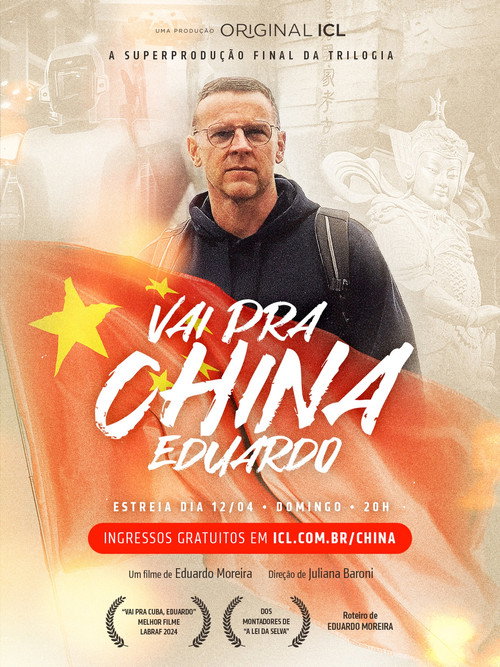 Movie poster for Vai pra China, Eduardo! (2026)