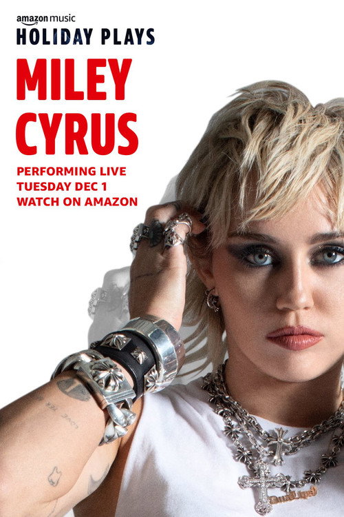 Movie poster for Amazon Music: Holiday Plays - Miley Cyrus (2020)