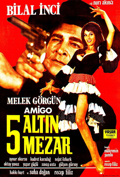 Movie poster for Hey Amigo: Beş Altın Mezar (1971)