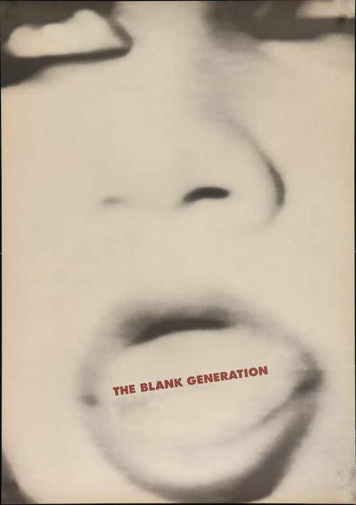 Movie poster for The Blank Generation (1976)