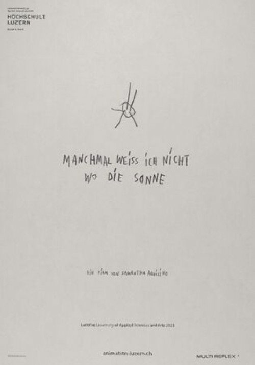 Movie poster for Sometimes i don't know where the sun (2022)
