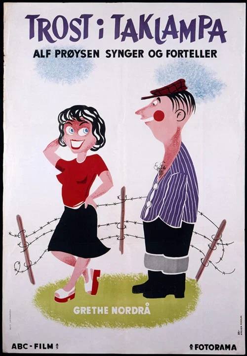 Movie poster for Trost i taklampa (1955)