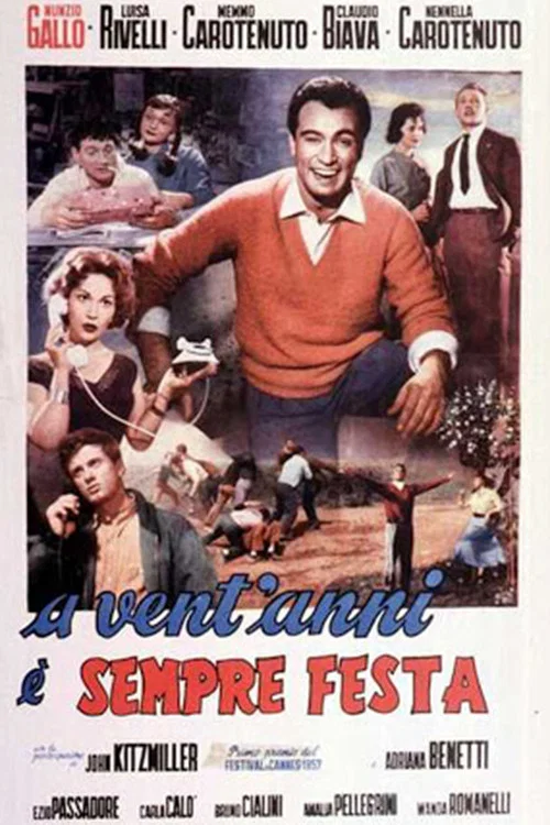 Movie poster for A vent'anni è sempre festa (1957)