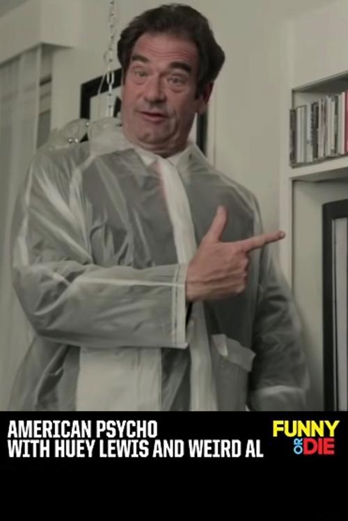 Movie poster for American Psycho with Huey Lewis and Weird Al (2013)