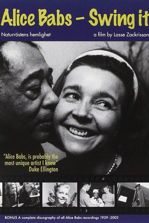 Movie poster for Alice Babs - Swing It! (2007)