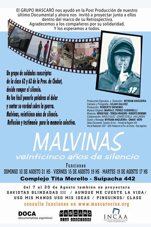 Movie poster for Malvinas. Veinticinco años de silencio (2008)