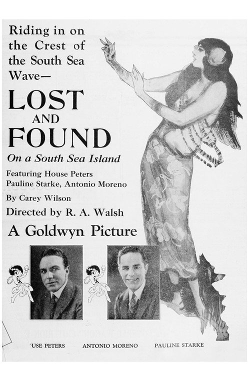 Movie poster for Lost and Found on a South Sea Island (1923)