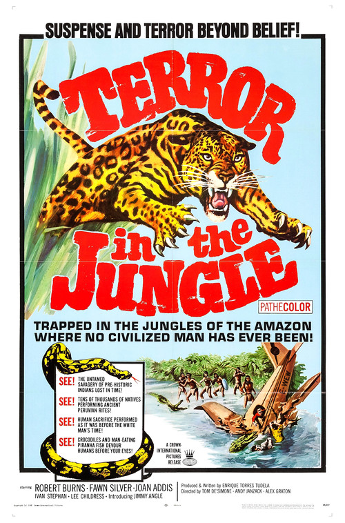 Movie poster for Terror in the Jungle (1968)