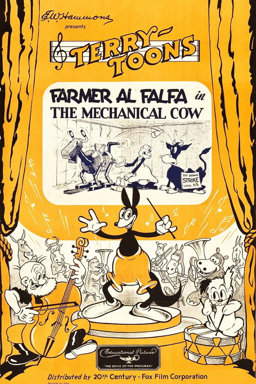Movie poster for The Mechanical Cow (1937)