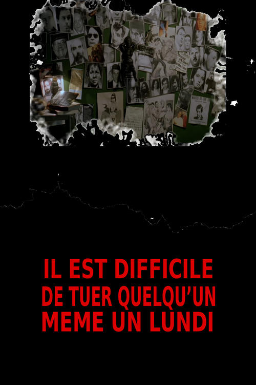 Movie poster for It's Hard Killing Someone Even on a Monday (2001)