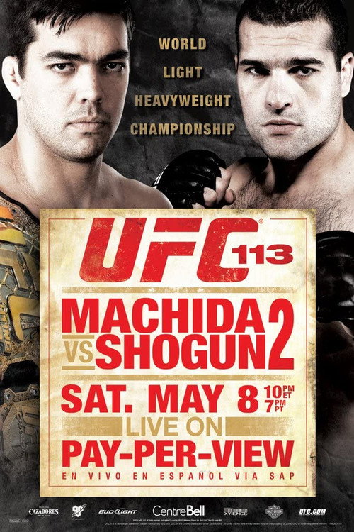 Movie poster for UFC 113: Machida vs. Shogun 2 (2010)