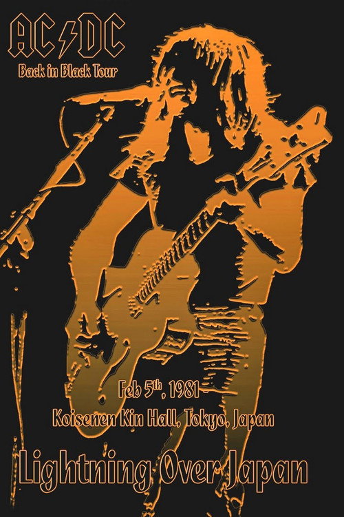 Movie poster for AC/DC: Lightning Over Japan (1981)