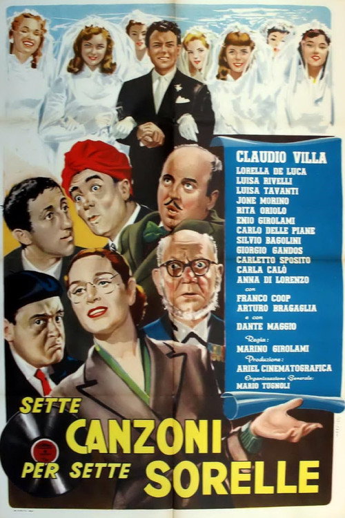 Movie poster for Sette canzoni per sette sorelle (1957)