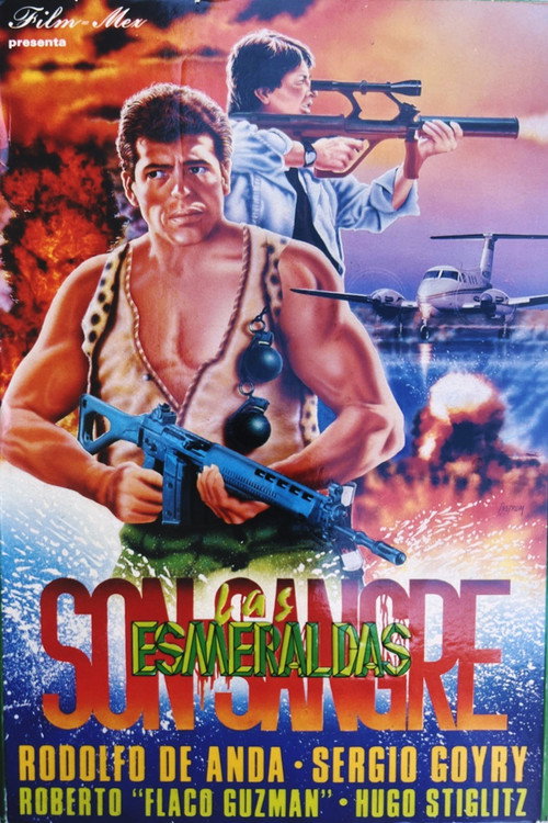 Movie poster for Las esmeraldas son sangre (1994)