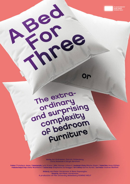 Movie poster for A Bed for Three or The Extraordinary and Surprising Complexity of Bedroom Furniture (2023)