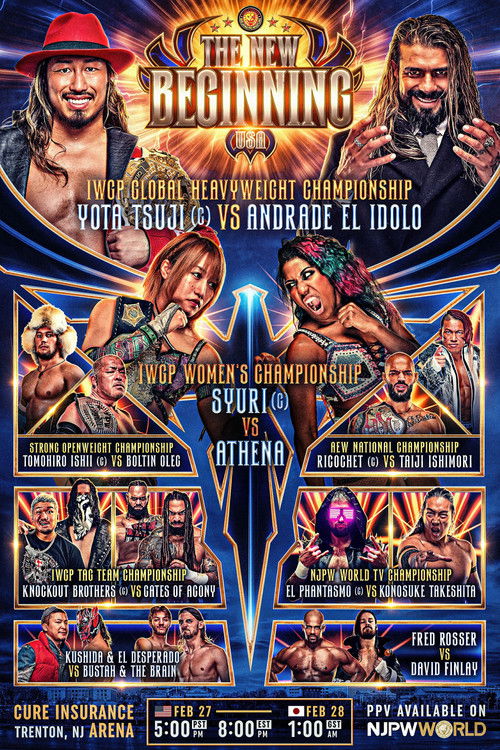 Movie poster for NJPW The New Beginning USA 2026 (2026)