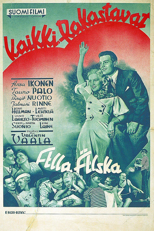 Movie poster for Kaikki rakastavat (1935)