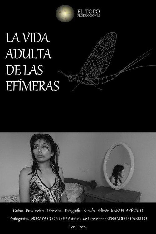 Movie poster for La vida adulta de las efímeras (2024)