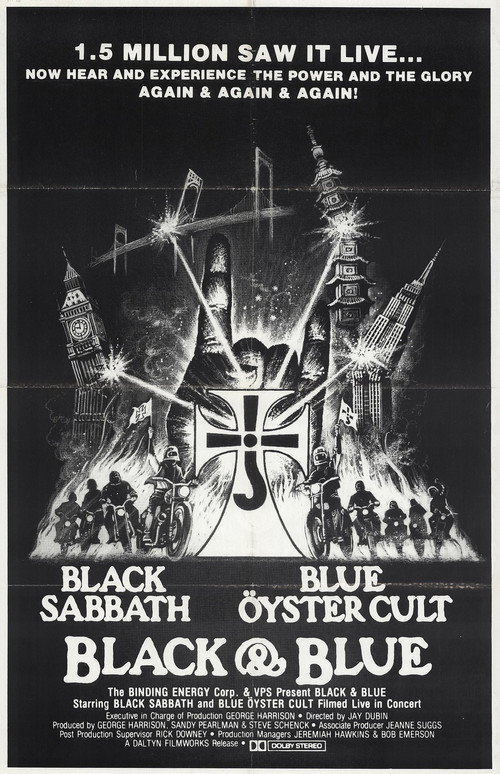 Movie poster for Black Sabbath & Blue Öyster Cult: Black and Blue (1981)