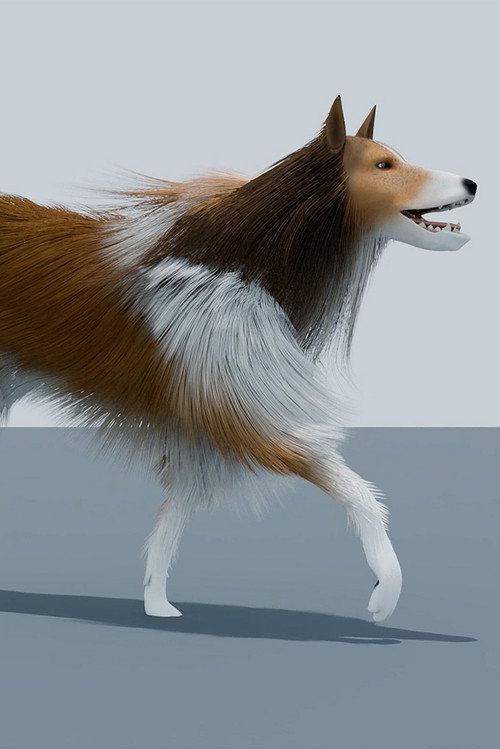 Movie poster for AN ANIMATED DOG READS JOHN BERGER, HARAWAY, AND KAFKA (2025)