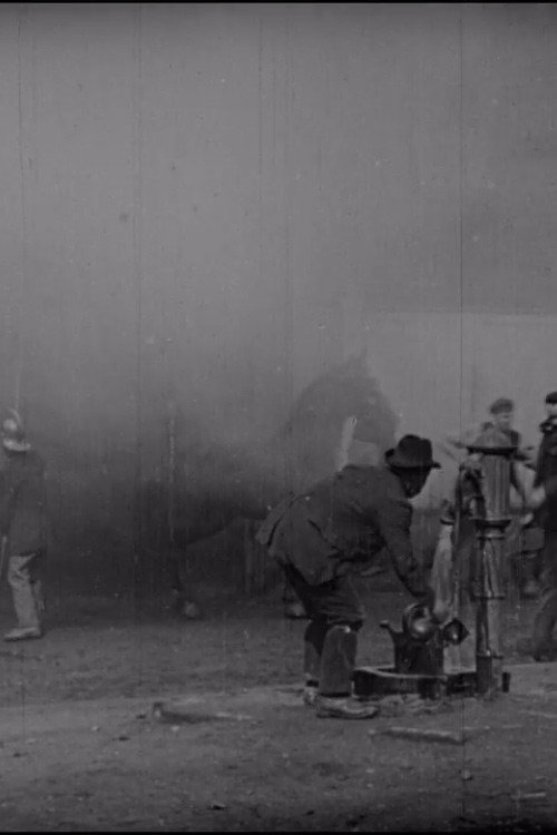 Movie poster for The Burning Stable (1900)