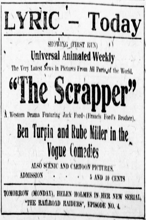 Movie poster for The Scrapper (1917)